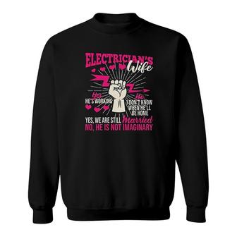 Funny Electrician Wife Sweatshirt | Mazezy