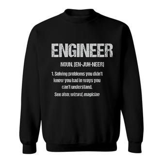 Funny Engineer Definition Sweatshirt | Mazezy