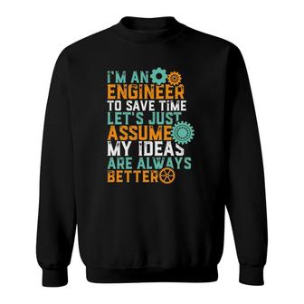 Funny Engineering For Cool Geek Nerd Engineers Sweatshirt | Mazezy