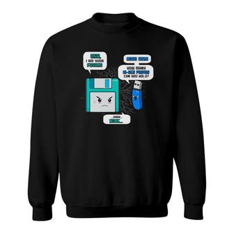 Funny Floppy Usb I Am Your Father Computer Geek Gift Sweatshirt | Mazezy DE