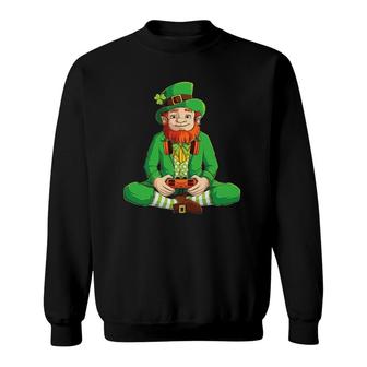 Funny Gamer St Patricks Day Kids Boys Men Video Game Sweatshirt | Mazezy CA