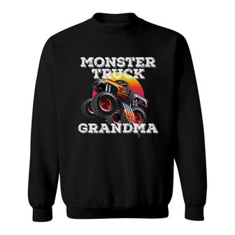 Funny Grandma Monster Truck Sweatshirt | Mazezy