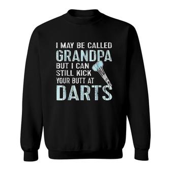 Funny Grandpa Darts Team League Gift Sweatshirt | Mazezy