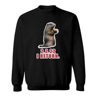Funny Groundhog Day 2022 February 2 Birthday Sweatshirt | Mazezy