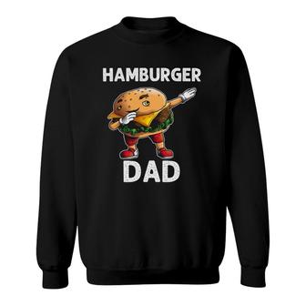 Funny Hamburger Gift For Dad Father Burger Cheeseburger Food Sweatshirt | Mazezy CA