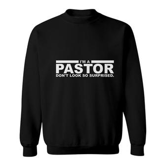 Funny I Am A Pastor Gift Cute Christian Clergy Sweatshirt | Mazezy