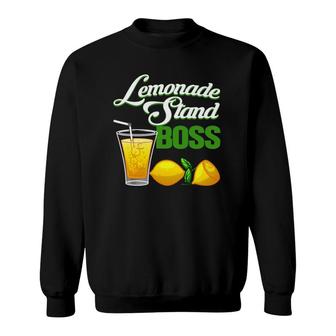 Funny Lemonade Design For Lemon Juice Stand Boss Men Women Sweatshirt | Mazezy