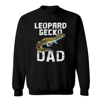 Funny Leopard Gecko Graphic Lizard Lover Reptile Dad Sweatshirt | Mazezy