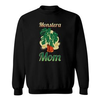 Funny Monstera Deliciosa Mom - Plant Monstera Sweatshirt | Mazezy