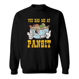 Funny Pansit Pinoy Philippine Pancit Foodie Filipino Noodles Sweatshirt | Mazezy