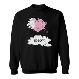 Funny Pig Lover Gift For Any Girl Who Loves Pigs Sweatshirt | Mazezy