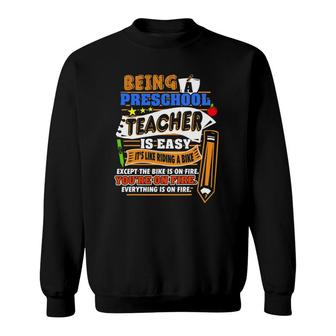 Funny Preschool Teacher Gift Pre K Sweatshirt | Mazezy