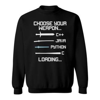 Funny Programmer Geek Java C Programming Sweatshirt | Mazezy