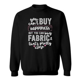 Funny Quilting For Women Quilt Fabric Quilter Sewing Sweatshirt | Mazezy