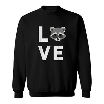 Funny Raccoon Gift Raccoon Face Sweatshirt | Mazezy
