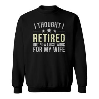 Funny Retired 2022 - Senior 2022 Men Dad Happy Retirement Sweatshirt | Mazezy