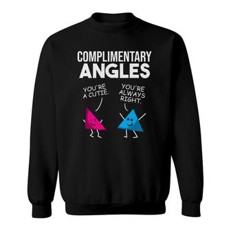 Funny Right Acute Triangle Math Teacher Gift Cool Geometry Sweatshirt | Mazezy