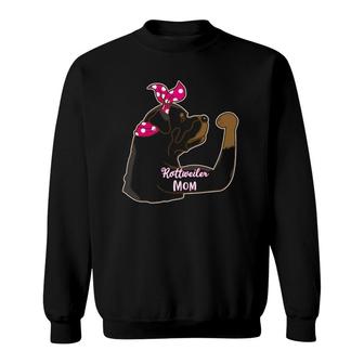 Funny Rottweiler Mom Tattoo, Gift Bully Mom Dog Owner Mother Sweatshirt | Mazezy