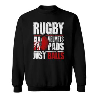 Funny Rugby Gift For A Rugby Player Sweatshirt | Mazezy