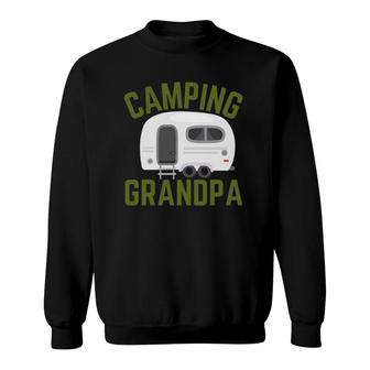 Funny Rv Camping Grandpa Father's Day Camper Sweatshirt | Mazezy