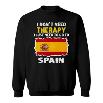 Funny Spain Flag Funny For Spain Lover Sweatshirt | Mazezy