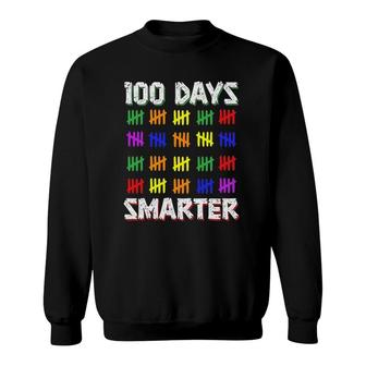Funny Students Kids 100 Days Smarter 100 Days Of School Sweatshirt | Mazezy UK