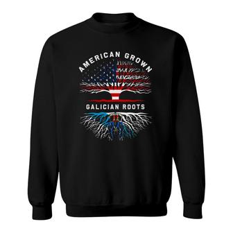 Galician Roots American Grown Tree Family Heritage Sweatshirt | Mazezy