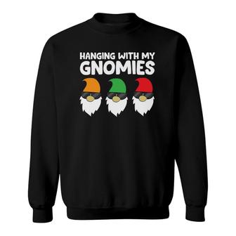Garden Gnomes Hanging With My Gnomies Sweatshirt | Mazezy