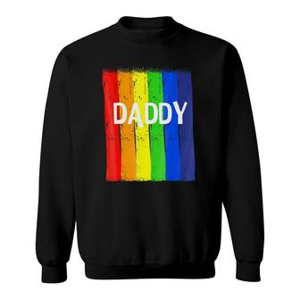 Gay Daddy Rainbow Lgbt Pride Month Sweatshirt | Mazezy AU