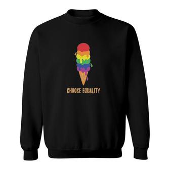 Gay Lesbian Ice Cream Sweatshirt | Mazezy