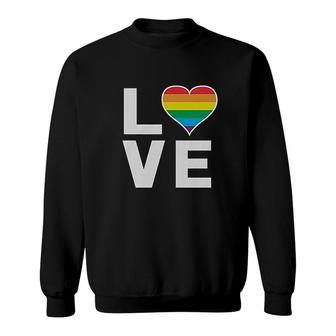 Gay Love Rainbow Sweatshirt | Mazezy