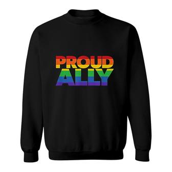 Gay Pride Lgbt Friends Proud Ally Sweatshirt | Mazezy