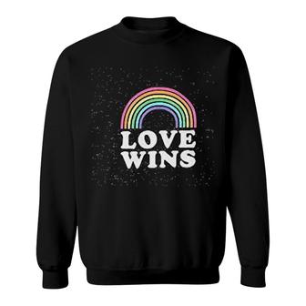 Gay Pride Rainbow Love Wins Lgbt Sweatshirt | Mazezy DE