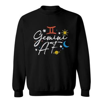 Gemini Zodiac Sign Sweatshirt | Mazezy