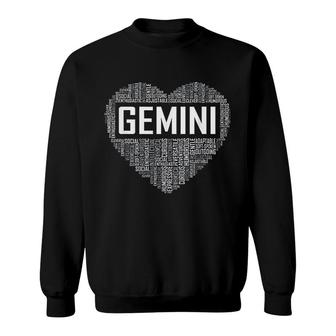 Gemini Zodiactraits Horoscope Astrology Sweatshirt | Mazezy