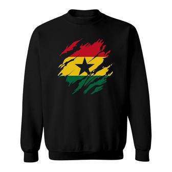 Ghanaian Flag Ghana Republic Of Ghana Sweatshirt | Mazezy