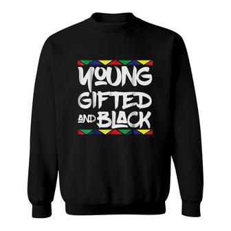 Gifted Young Black Beautiful African Pride History My Black Is Beautiful Sweatshirt - Thegiftio UK