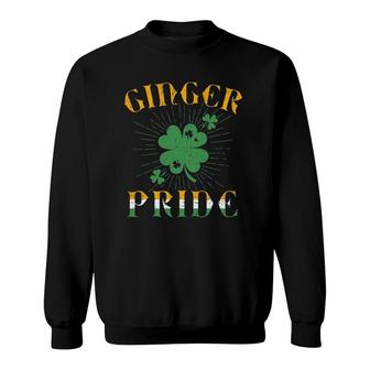 Ginger Pride Red Hair St Paddy's Day Sweatshirt | Mazezy