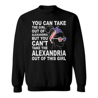 Girl From Alexandria Classic Patriotic Alexandria Girl Sweatshirt | Mazezy
