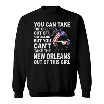 Girl From New Orleans Klassisches Patriotisches New Orleans Girl Sweatshirt | Mazezy