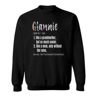 Glammie Definition Mother's Day & Birthday Gift Grandmother Sweatshirt | Mazezy