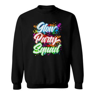 Glow Party Squad Bright Collection Tank Top Sweatshirt | Mazezy