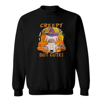 Goat Creepy But Cute Halloween Sweatshirt | Mazezy