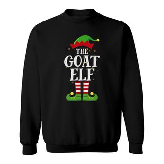 Goat Elf Family Matching Christmas Group Elf Pajama Pj Sweatshirt | Mazezy