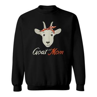 Goat Mom Funny Domestic Animal Lover Mother's Day Gift Sweatshirt | Mazezy