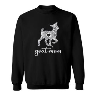 Goat Mom Pet Goat Gift Sweatshirt | Mazezy