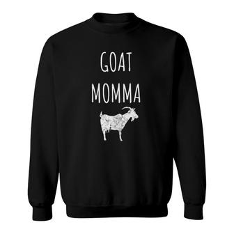 Goat Momma Mom Mother Goat Yoga Farm Farming Sweatshirt | Mazezy