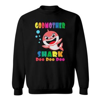 Godmother Shark Funny Mothers Day Gift For Womens Mom Sweatshirt | Mazezy AU