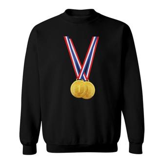 Gold Medals - Funny For Winners And Champions Sweatshirt | Mazezy