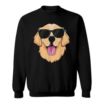 Golden Retriever Sunglasses Pet Sweatshirt | Mazezy